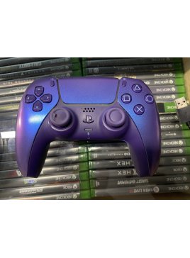 Konsola Playstation 5 z napędem i fioletowym padem