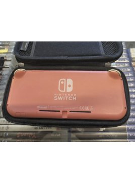 Konsola switch light różowa czerwona + zasilacz