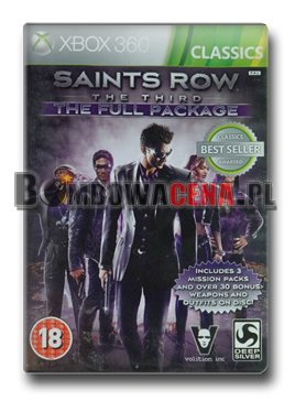 Saints Row: The Third [XBOX 360] PL, The Full Package, Classics